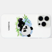 Aangepaste telefoongesprekken met Panda Case-Mate iPhone Case (Achterkant (horizontaal))