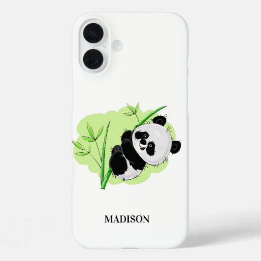Aangepaste telefoongesprekken met Panda Case-Mate iPhone Case (Achterkant)