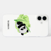 Aangepaste telefoongesprekken met Panda Case-Mate iPhone Case (Achterkant (horizontaal))