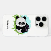 Aangepaste telefoongesprekken met Panda Case-Mate iPhone Case (Achterkant (horizontaal))