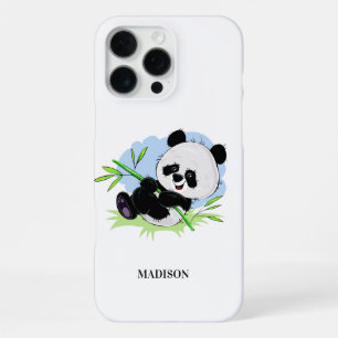 Aangepaste telefoongesprekken met Panda iPhone 16 Pro Max Hoesje