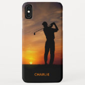 Aangepaste telefoongesprekken met Sunset Golfer Case-Mate iPhone Case (Achterkant)
