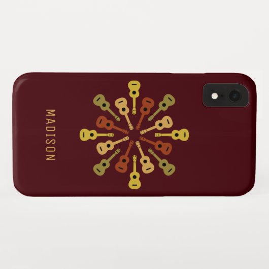 Aangepaste telefoongesprekken met Ukulele namen Case-Mate iPhone Case (Achterkant (horizontaal))