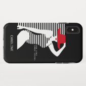 Aangepaste telefoongesprekken met zomervrouw Case-Mate iPhone case (Achterkant (horizontaal))