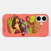 Aangepaste telefoongesprekken voor Big Burger Case-Mate iPhone Case (Achterkant (horizontaal))