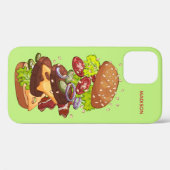 Aangepaste telefoongesprekken voor Big Burger Case-Mate iPhone Case (Achterkant (horizontaal))