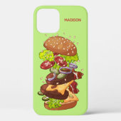 Aangepaste telefoongesprekken voor Big Burger Case-Mate iPhone Case (Achterkant)