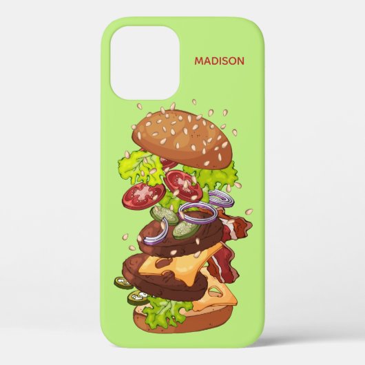 Aangepaste telefoongesprekken voor Big Burger Case-Mate iPhone Case (Achterkant)