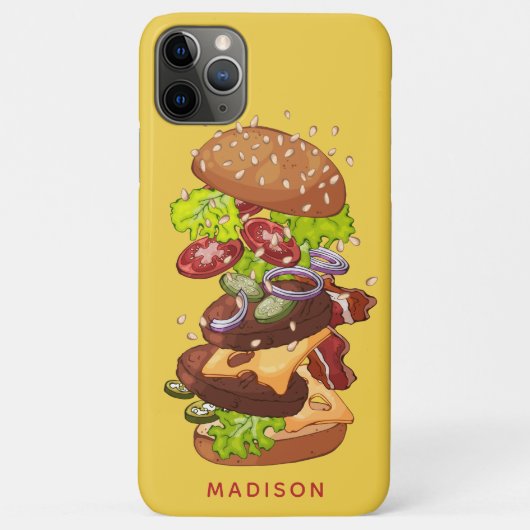 Aangepaste telefoongesprekken voor Big Burger Case-Mate iPhone Case (Achterkant)