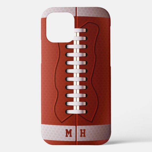 Aangepaste telefoongesprekken voor monogram Footba Case-Mate iPhone Case (Achterkant)