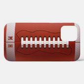 Aangepaste telefoongesprekken voor monogram Footba Case-Mate iPhone Case (Achterkant (horizontaal))