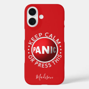 Aangepaste telefoongesprekken voor Panic Button iPhone 16 Hoesje