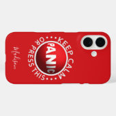 Aangepaste telefoongesprekken voor Panic Button Case-Mate iPhone Case (Achterkant (horizontaal))