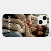 Aangepaste telefoonhoes met familienaam - Voeg uw  Case-Mate iPhone Case (Achterkant (horizontaal))