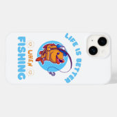 Aangepaste telefoonhoes voor vissers Case-Mate iPhone case (Achterkant (horizontaal))