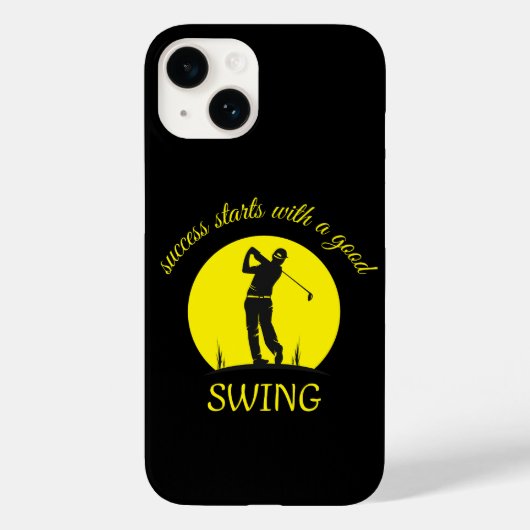 Aangepaste telefoonhoesje voor golfers Case-Mate iPhone case (Achterkant)