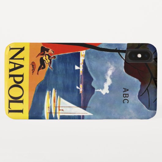 Aangepaste telefoonnummers Napoli (Napels) Case-Mate iPhone Case (Achterkant (horizontaal))