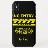 Aangepaste telefoonnummers van politie-lijn Case-Mate iPhone case (Achterkant)