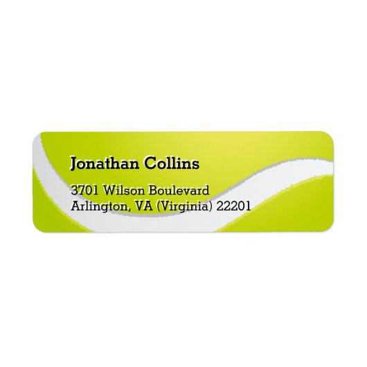 Aangepaste tenis | Sport Etiket (Voorkant)