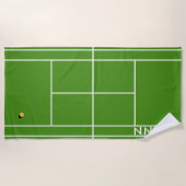 Aangepaste tenis strandlaken (Voorkant)