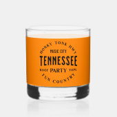 Aangepaste Tennessee Whiskey Drank Feest Glas (Voorkant)