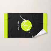 Aangepaste Tennis Ace Sport Blauwgroen Handhanddoe Handdoek (Handdoek)