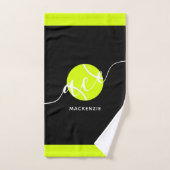 Aangepaste Tennis Ace Sport Blauwgroen Handhanddoe Handdoek (Handdoek)