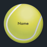 Aangepaste tennis bal magneet<br><div class="desc">Deze magneet is voorzien van een klassieke gele tennisbal. Pas de sjabloon aan met de naam of tekst van uw keuze. Maakt een geweldig cadeau voor sportfans!</div>
