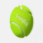 Aangepaste Tennis Ball Metalen Ornament (Voorkant links)