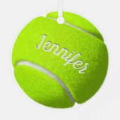 Aangepaste Tennis Ball Metalen Ornament (Achterkant)