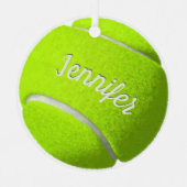 Aangepaste Tennis Ball Metalen Ornament (Voorkant)