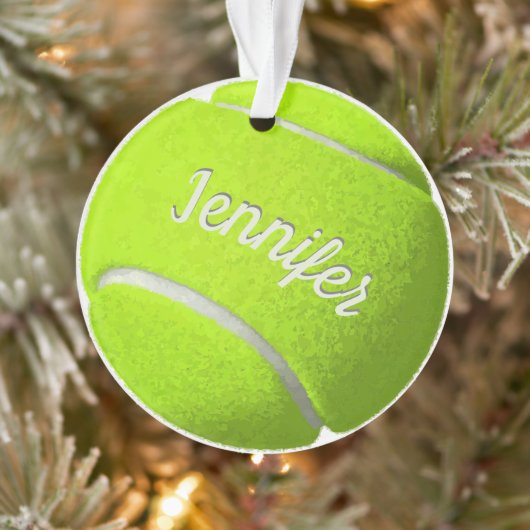 Aangepaste Tennis Ball Ornament (Boom)