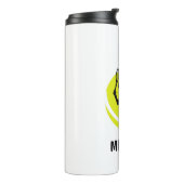 Aangepaste Tennis Ball Player Coach Classy Sport Thermosbeker (Gedraaid links)