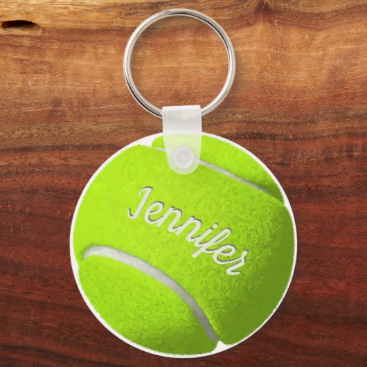 Aangepaste Tennis Ball Sleutelhanger (Achterkant)