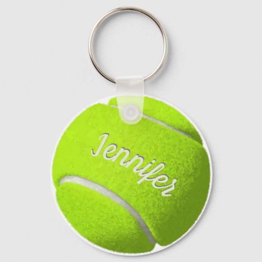 Aangepaste Tennis Ball Sleutelhanger (Achterkant)