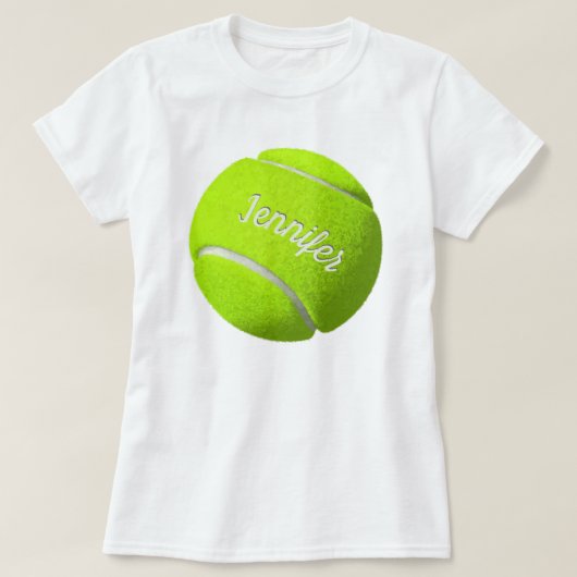 Aangepaste Tennis Ball T-shirt (Design voorkant)