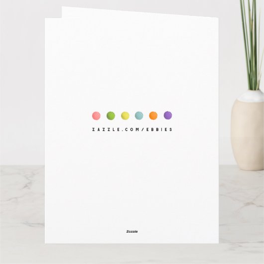 Aangepaste Tennis Birthday Kaart (Achterkant)