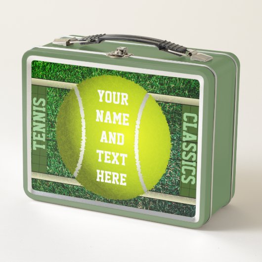 Aangepaste tennis Classics Metal Lunchbox (Voorkant)