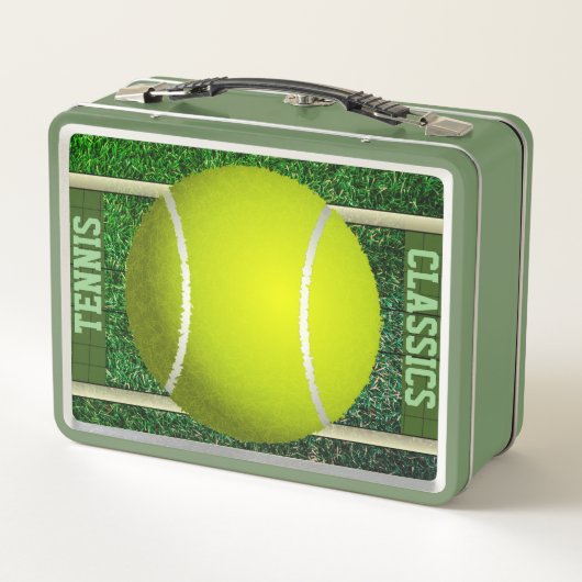 Aangepaste tennis Classics Metal Lunchbox (Achterkant)