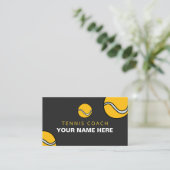 Aangepaste  Tennis Coach Balls Sport Visitekaartje (Staand voorkant)