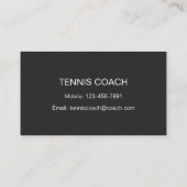 Aangepaste  Tennis Coach Balls Sport Visitekaartje (Achterkant)