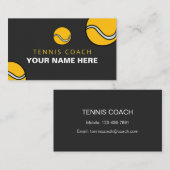 Aangepaste  Tennis Coach Balls Sport Visitekaartje (Voorkant / Achterkant)