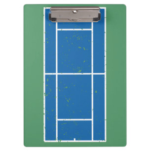 Aangepaste Tennis Coach Blue en Green Klembord