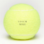 Aangepaste Tennis Coach Naam Tennisballen<br><div class="desc">Coach naam.</div>