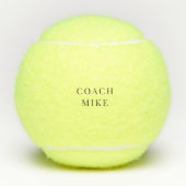 Aangepaste Tennis Coach Naam Tennisballen (Voorkant)