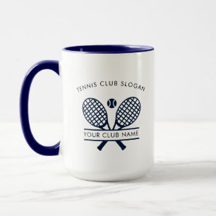 Aangepaste Tennis Country Club Naam Team Modern Mok