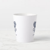 Aangepaste Tennis Country Club Naam Team Swag Latte Mok (Voorkant)