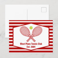 Aangepaste Tennis Country Club rood gestreept