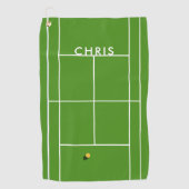 Aangepaste Tennis-handleiding Golfhanddoek (Voorkant)