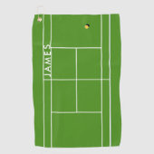 Aangepaste Tennis-handleiding Golfhanddoek (Voorkant)